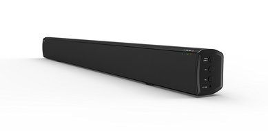 LONPOO 31-Inch 2.0 Channel Bluetooth Soundbar Home Theater Speaker System with Remote Contrl (White) N14