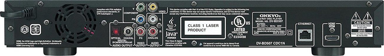 Onkyo DV-BD507 Blu-ray Disc Player, Black N2