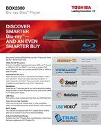 Toshiba BDX2300120 1080p Blu-Ray Disc Player - Black N6