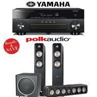 Yamaha AVENTAGE RX-A860BL 7.2 Channel Network AV Receiver + Polk Audio S55 + Polk Audio S35 + Polk Audio PSW110...