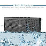 iClever Aluminum Portable Speaker Bluetooth Waterproof and Aux, Outdoor Wireless Bluetooth Speakers with Mic (... N4