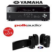 Yamaha RX-V681BL 7.2-Channel 4K Network A/V Receiver + A Polk Audio TL350 5.0 Home Theater Speaker System