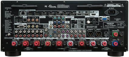 Onkyo TX-NR3030 11.2-Ch Dolby Atmos Ready Network A/V Receiver w/ HDMI 2.0 + Sennheiser HD201 Lightweight Over-Ear... N3