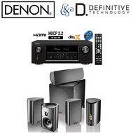 Denon AVR-S920W 7.2 4K Ultra HD AV Receiver + Definitive ProCinema 800 System (Black)