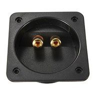 (5071-u) SQUARE RECESSED SPEAKER JUNCTION BOX WITH GOLD BINDING POSTS (USA)