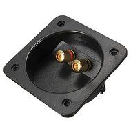 (5071-u) SQUARE RECESSED SPEAKER JUNCTION BOX WITH GOLD BINDING POSTS (USA) N3