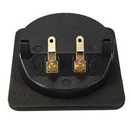(5071-u) SQUARE RECESSED SPEAKER JUNCTION BOX WITH GOLD BINDING POSTS (USA) N4