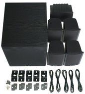 KLH SS02-HTIB 100W 6-Piece Home Theater Speaker System with 8" 120W Front Firing Subwoofer (Discontinued by Manufacturer) N8