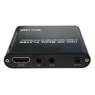 1080P Mini HDD Media Player MKV/H.264/RMVB Full HD With HOST USB/SD Card Reader,Silver