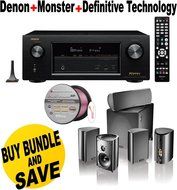 Denon AVRX2200W 7.2 Channel Full 4K Ultra HD A/V Receiver with Bluetooth and Wi-Fi + Definitive Technology Pro...