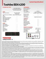 Toshiba BDX4200 Wifi-Ready 3D Blu-ray Disc Player N3
