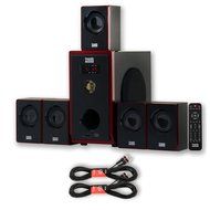 Acoustic Audio AA5103 Home Theater 5.1 Speaker System with 2 Extension Cables Surround Sound