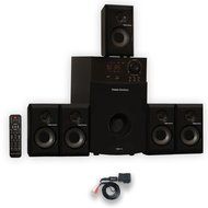 Theater Solutions 5.1 Multimedia Powered Home Theater Surround Sound Speaker System with Bluetooth TS514B