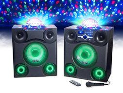 ION Audio Mega Party Express | Jumbo 600-watt Bluetooth Speaker System with Party Lights &amp; Microphone (Speaker... N3