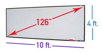 Elite Screens WhiteBoardScreen Series, 60-inch Diagonal 4:3, Ambient Light Rejecting Dry Erase Projection Screen... N14