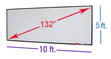 Elite Screens WhiteBoardScreen Series, 60-inch Diagonal 4:3, Ambient Light Rejecting Dry Erase Projection Screen... N23