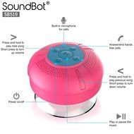 SoundBot&reg; SB512-PRO HD Premium Water &amp; Shock Resistant Bluetooth Wireless Shower Speaker, Hands-Free Portable... N4