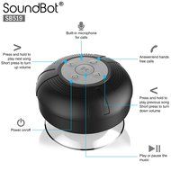SoundBot&reg; SB512-PRO HD Premium Water &amp; Shock Resistant Bluetooth Wireless Shower Speaker, Hands-Free Portable... N10