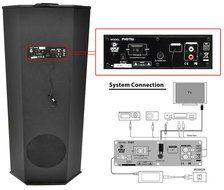 Pyle Home PHST94IPGL 600 Watt 2.1 Channel Home Theater Tower with Docking Station for iPod/iPhone/iPad (Black... N11