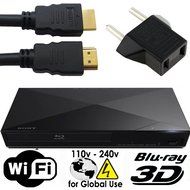 SONY S5100 2D/3D Multi System Blu Ray Disc DVD Player - PAL/NTSC - Wi-Fi - Comes with US and EU Connectors for...