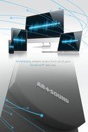 ART+SOUND AR1005 Bluetooth Tower Speaker With LED Indicator, Built-In FM Radio &amp; Charging Docking Station, Remote... N5