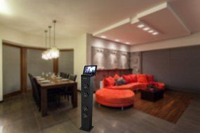 ART+SOUND AR1005 Bluetooth Tower Speaker With LED Indicator, Built-In FM Radio &amp; Charging Docking Station, Remote... N8