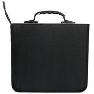 BephaMart 288 Disc Capacity CD DVD Storage Holder Box Cover Carrying Case Organizer Black N2