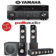 Polk Audio Signature S55 5.1 Home Theater System with Yamaha AVENTAGE RX-A760BL 7.2-Ch Network AV Receiver