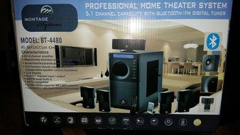 Cinema Wave Series: Model BT4480 - Professional Home Theater Black