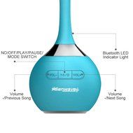 Alienwave Waterproof Wireless Bluetooth Portable Speaker with Microfiber Cleaner - Blue N5
