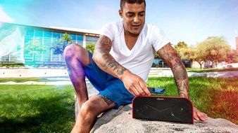 Klipsch KMC 1 Black Portable Speaker with Bluetooth, Black N9