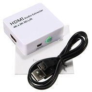BephaMart 1x2 Mini HDMI Audio Extracter Splitter 1 In 2 Out Support 3D 4K 2K