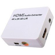 BephaMart 1x2 Mini HDMI Audio Extracter Splitter 1 In 2 Out Support 3D 4K 2K N5