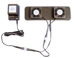 Dish Hopper DVR thermoswitch-controlled cooling fans with multispeed
