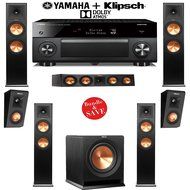 Klipsch RP-280FA 5.1.2 Reference Premiere Dolby Atmos Home Theater System with Yamaha RX-A3060BL 11.2-Ch Network...