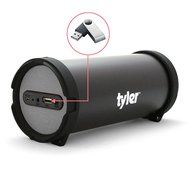 Tyler Portable Wireless Bluetooth Speaker TWS402-SL, Indoor/Outdoor 2.1 Hi-Fi Stereo Cylinder Loud Speaker, with... N3
