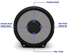 Tyler Portable Wireless Bluetooth Speaker TWS402-SL, Indoor/Outdoor 2.1 Hi-Fi Stereo Cylinder Loud Speaker, with... N5