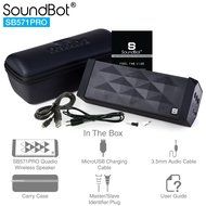 SoundBot SB571PRO Bluetooth QUADIO Satellite Portable Wireless Speaker w/ Multi-Unit Multi-Point Connectivity... N7