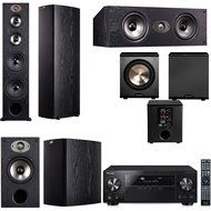 Polk Audio TSX550T 5.1 Home Theater System (Black)-Pioneer VSX-1123-K 7.2