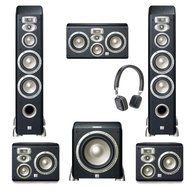 JBL L880 5.1 System w/ JBL L8400P sub, Harman Kardon SOHO Headphones Included