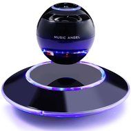 Music Angel JH-FD19 Levitating Portable Wireless Bluetooth Speakers with Microphone for iphone and ipad (Black)