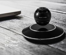 Music Angel JH-FD19 Levitating Portable Wireless Bluetooth Speakers with Microphone for iphone and ipad (Black) N7