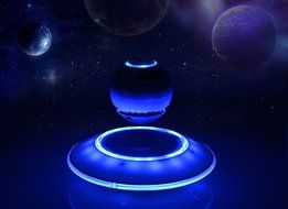 Music Angel JH-FD19 Levitating Portable Wireless Bluetooth Speakers with Microphone for iphone and ipad (Black) N9