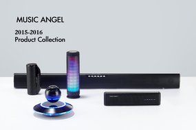 Music Angel JH-FD19 Levitating Portable Wireless Bluetooth Speakers with Microphone for iphone and ipad (Black) N14