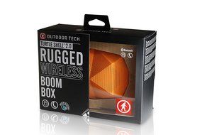 Outdoor Tech OT1800 Turtle Shell 2.0 - Rugged Water-Resistant Wireless Bluetooth Hi-Fi Speaker (Black) N9
