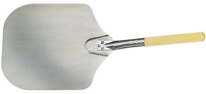 Melange 14-Inch x 16-Inch Aluminum Pizza Peel with 8-Inch Wood Handle, Pack of 12