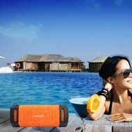 Archeer Portable Bluetooth Speakers Outdoor Waterproof Dustproof Wireless Speaker with Bass and Microphone for... N3