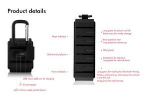 Waterproof Bluetooth Speaker - Ultra Portable Wireless Stereo Speaker - 10W Output Power with Enhanced Bass CSR4.0... N5