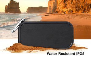 iCode Sports Portable Bluetooth Speaker with 360&deg; Surrounding Sounds, 12 Hour Play Rechargeable Battery ,Water... N2