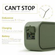 iCode Sports Portable Bluetooth Speaker with 360&deg; Surrounding Sounds, 12 Hour Play Rechargeable Battery ,Water... N12